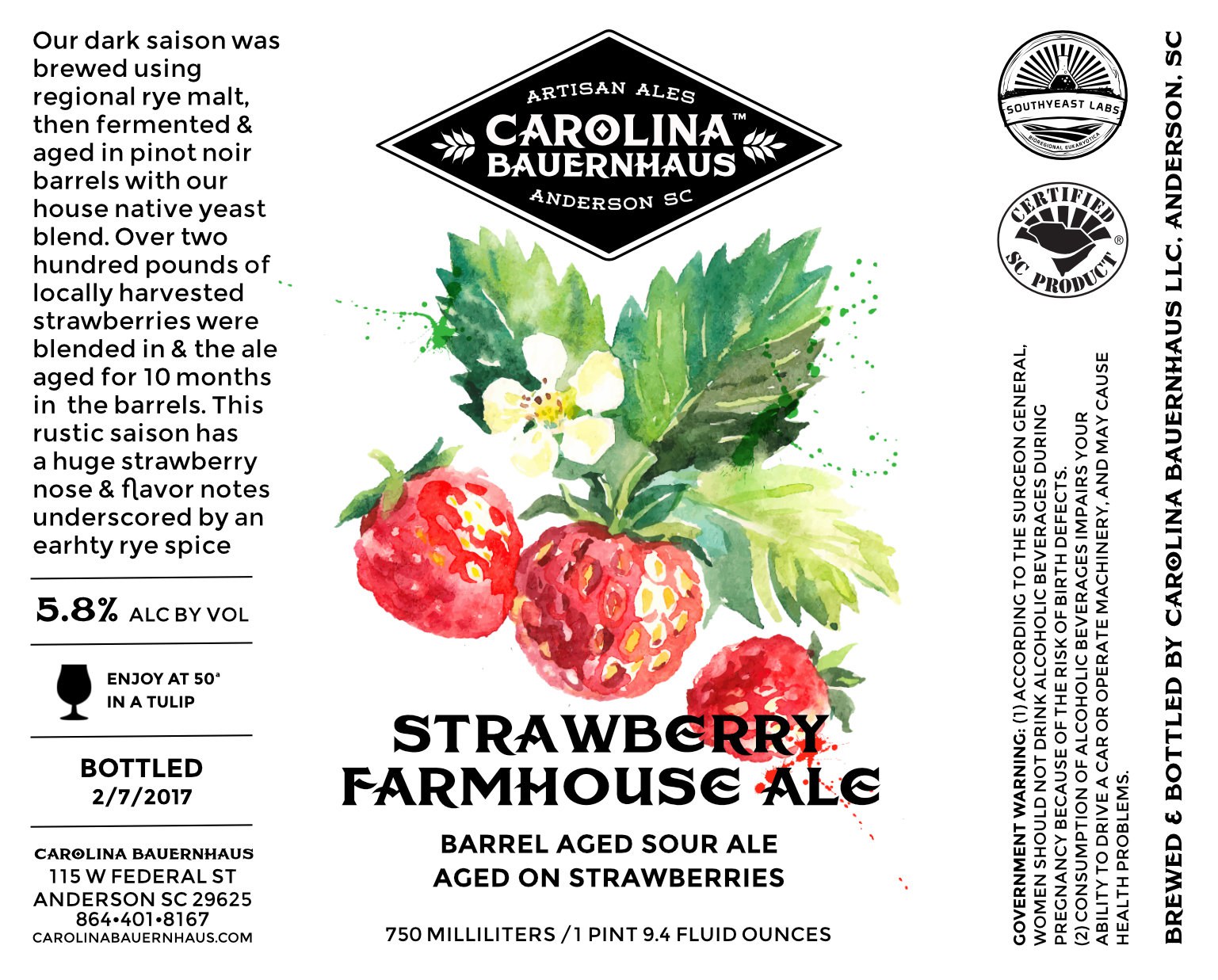 Strawberry Farmhouse Ale