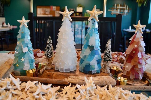 Beach Glass Christmas Tree