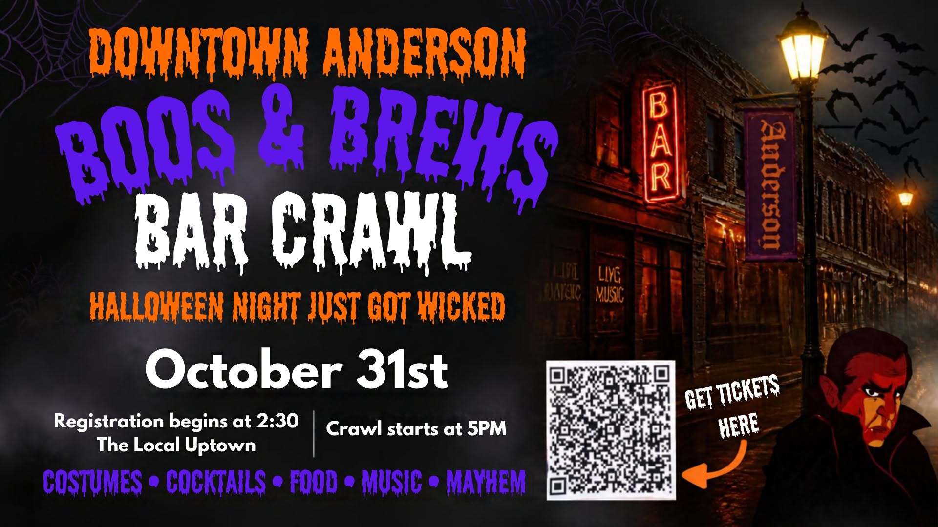 Boos & Brews Bar Crawl