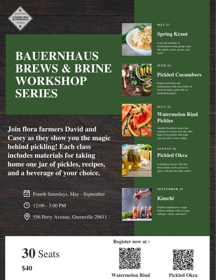 Bauernhaus Brews & Brine - Pickled Okra
