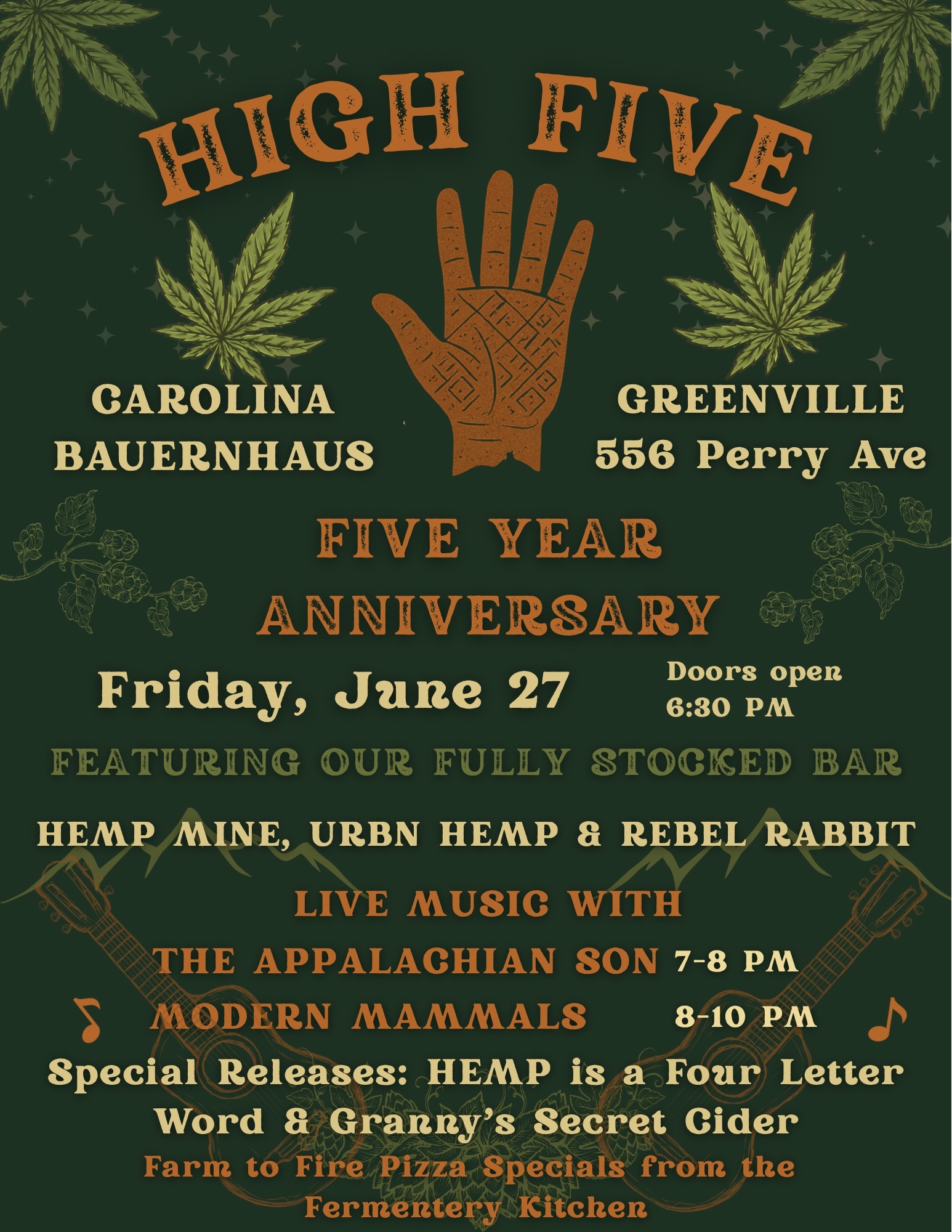 Carolina Bauernhaus GVL 5 Year Anniversary