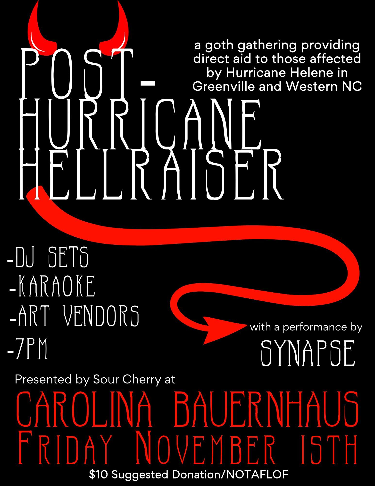 Post-Hurricane Hellraiser (A Goth Gathering for Helene Relief)