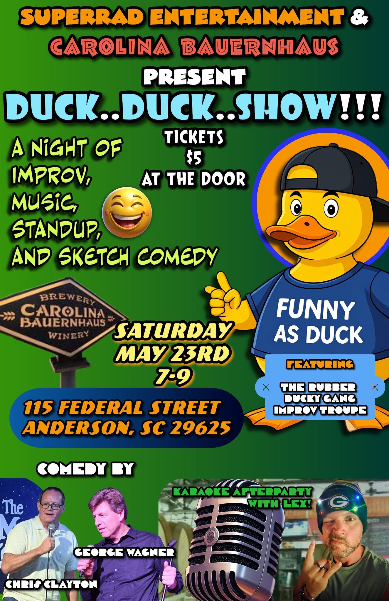 Improv and Music Night with a Karaoke after party