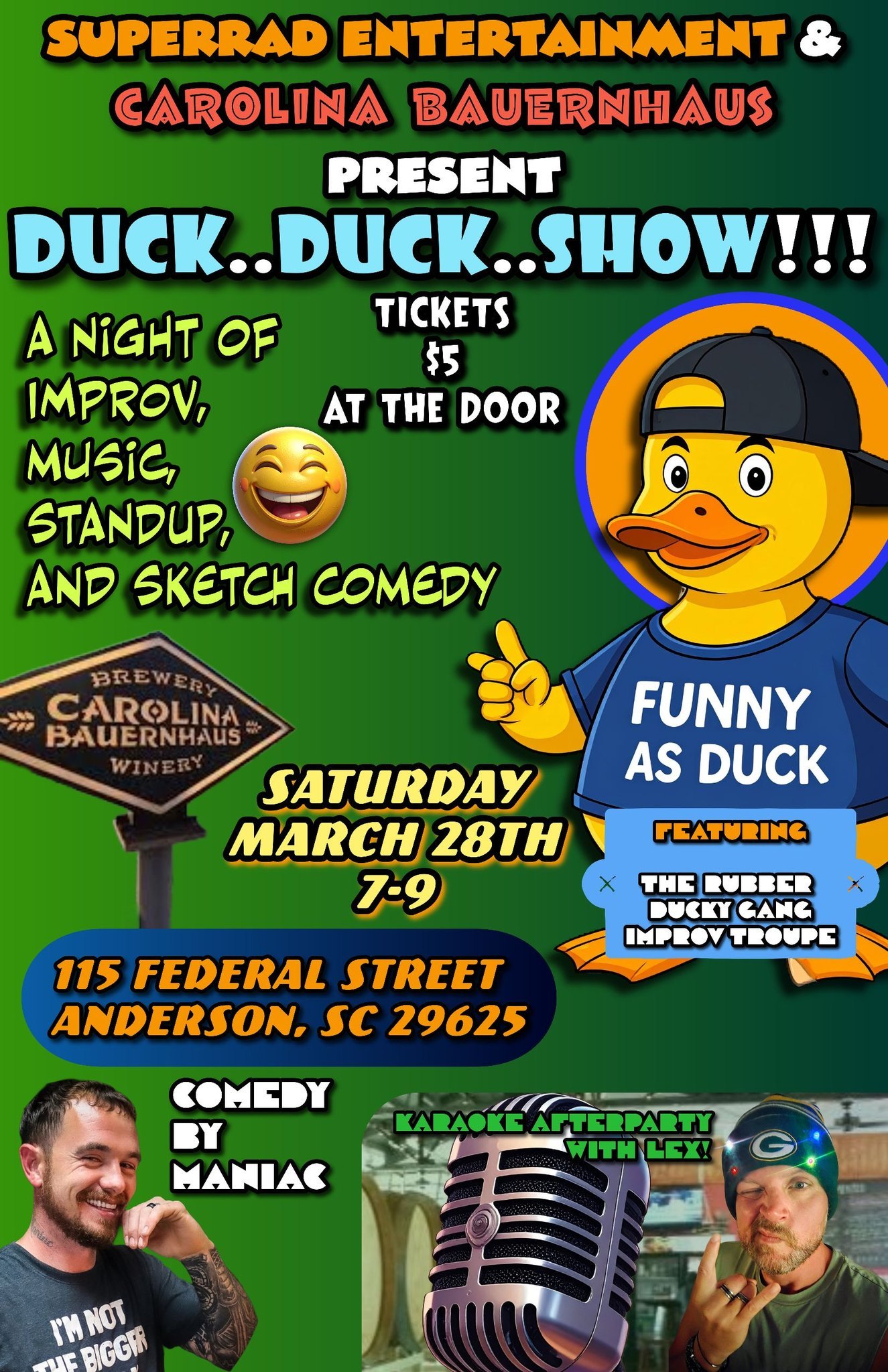 Improv and Music Night with a Karaoke after party