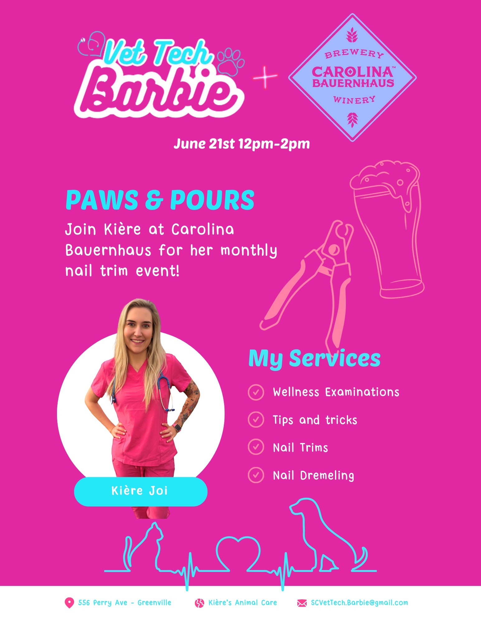 June Paws & Pours