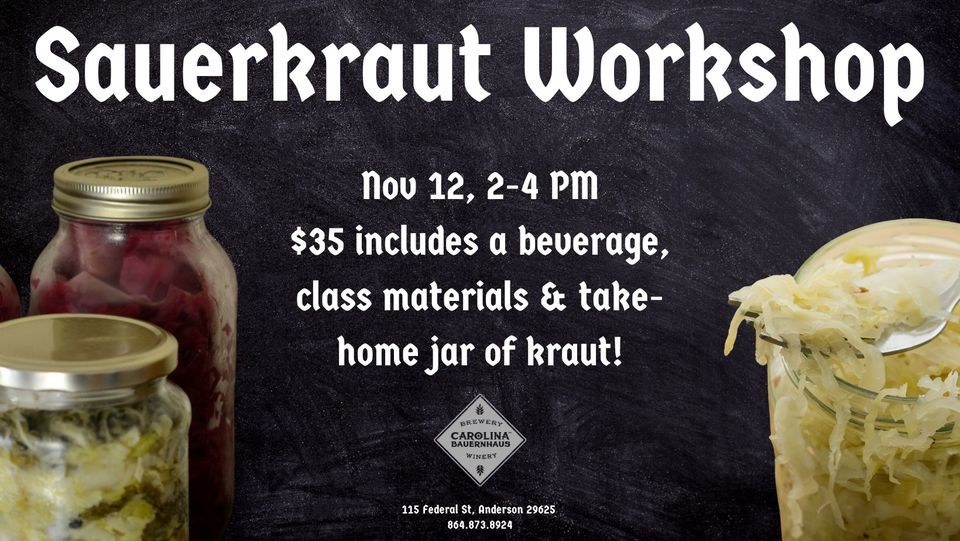 Brews & Brine Sauerkraut Workshop