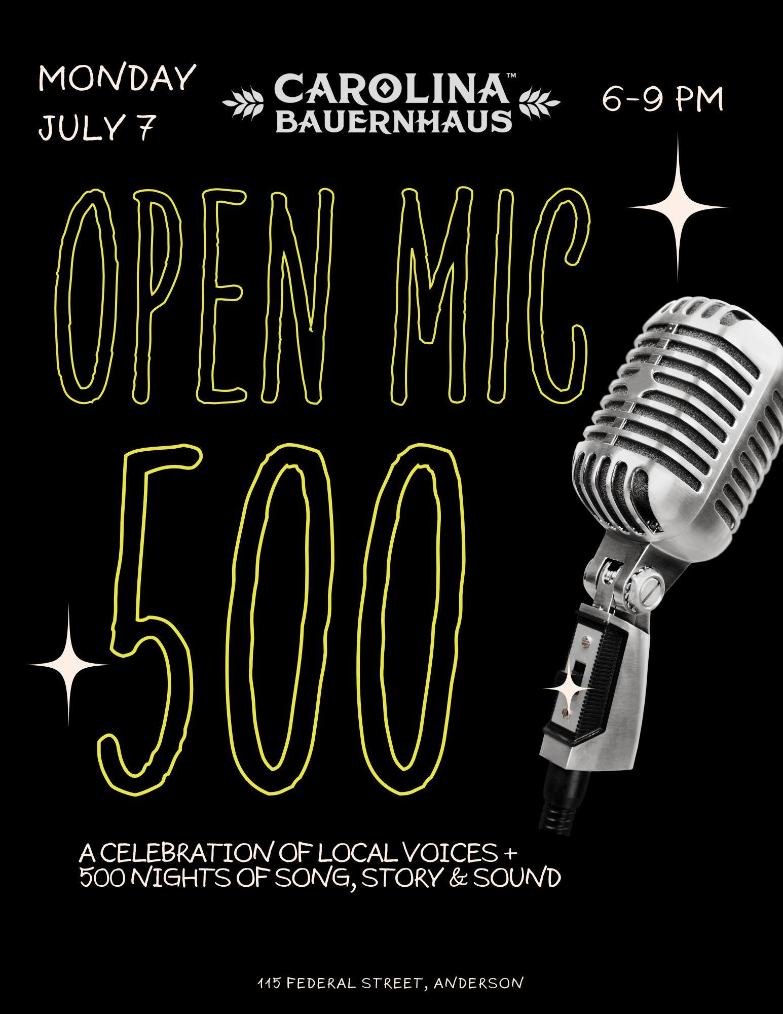 Open Mic #500