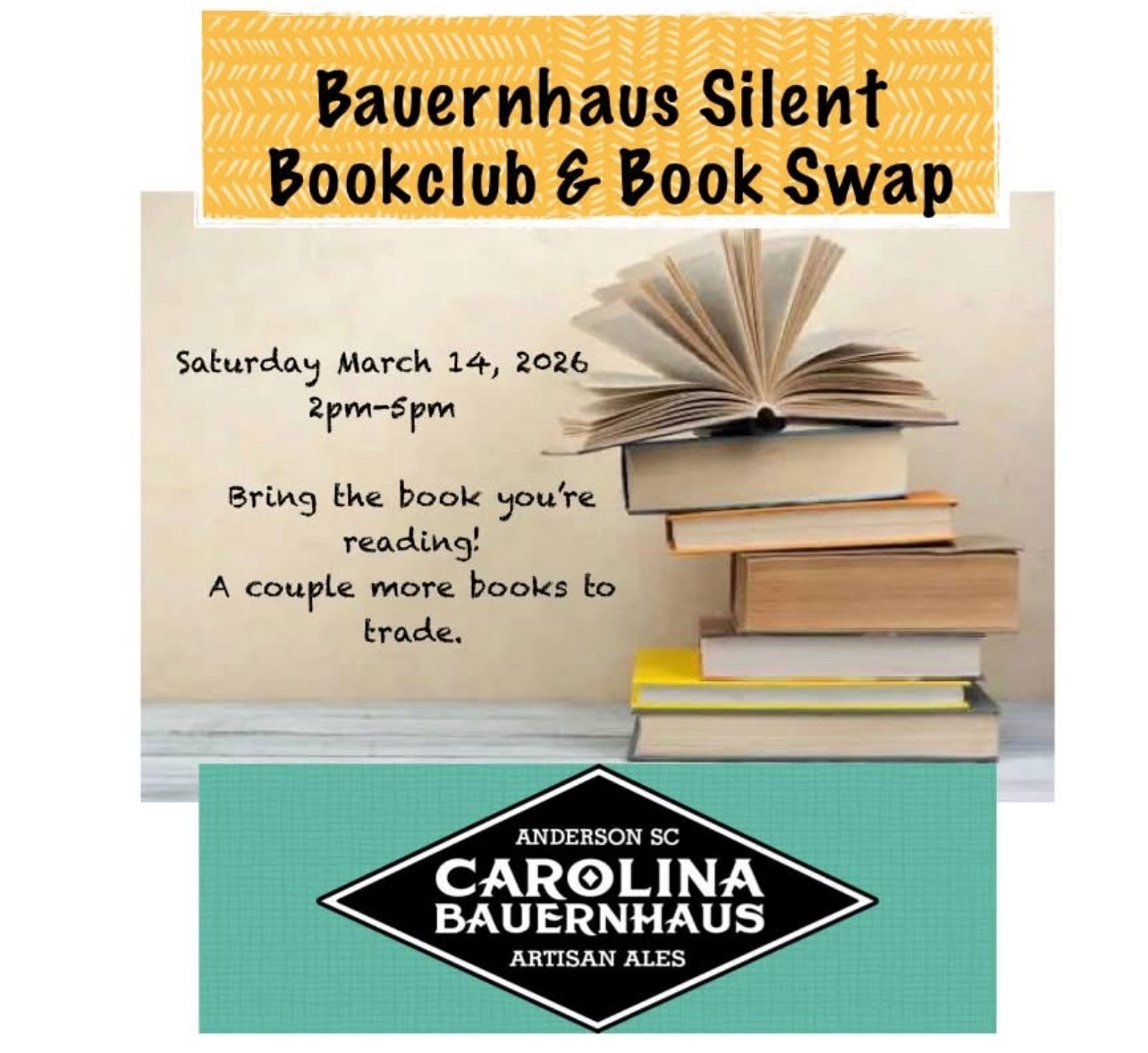 Bauernhaus Silent Book Club & Book Swap