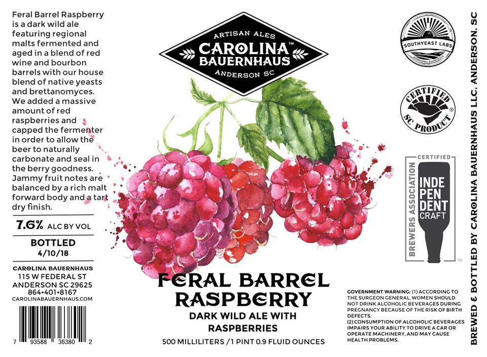 Feral Barrel Raspberry bottle release