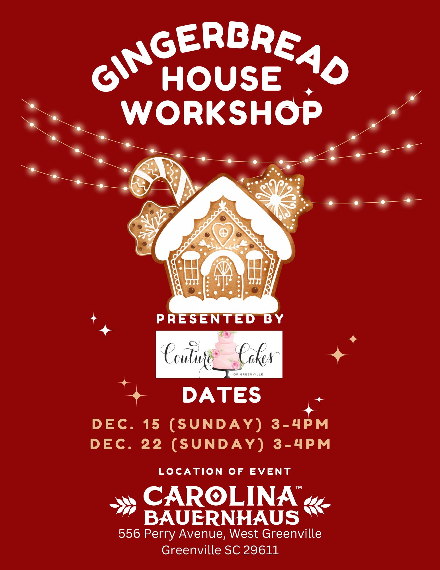 Gingerbread House Workshop